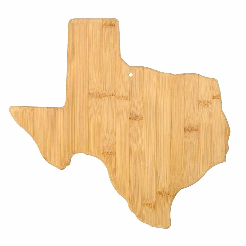 Texas Outline Cutting Board – 14" X 13.375" Lone Star Serving Board 1
