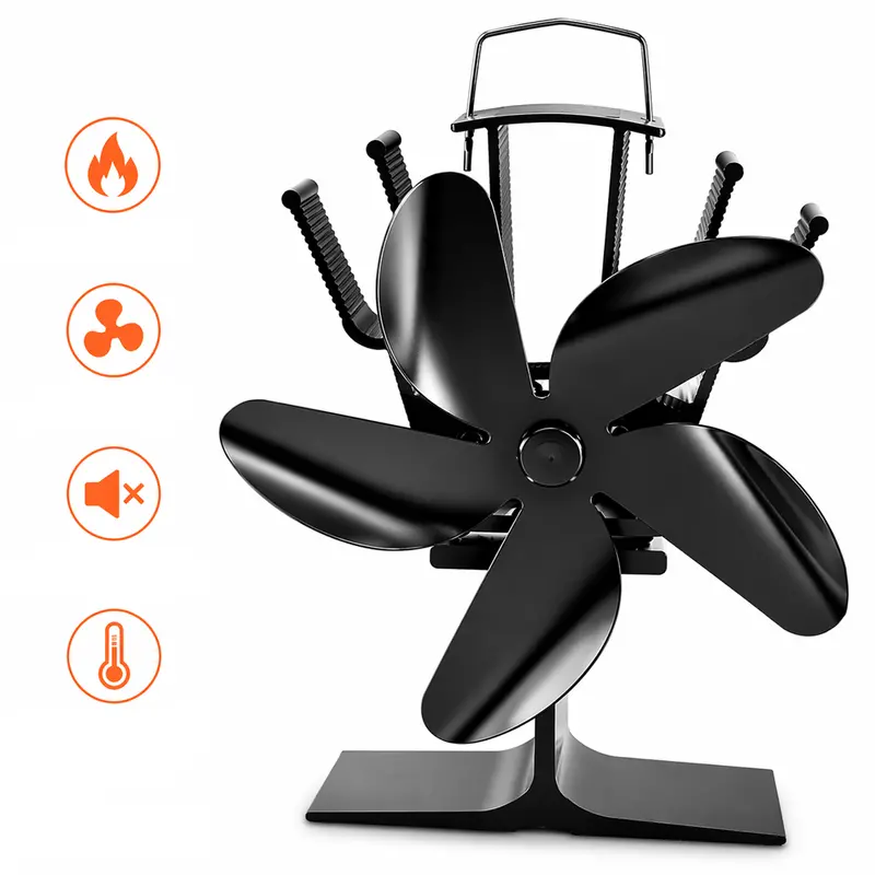 Thermally Driven Stove Fan – No Electricity Required, 3-Blade Design 1