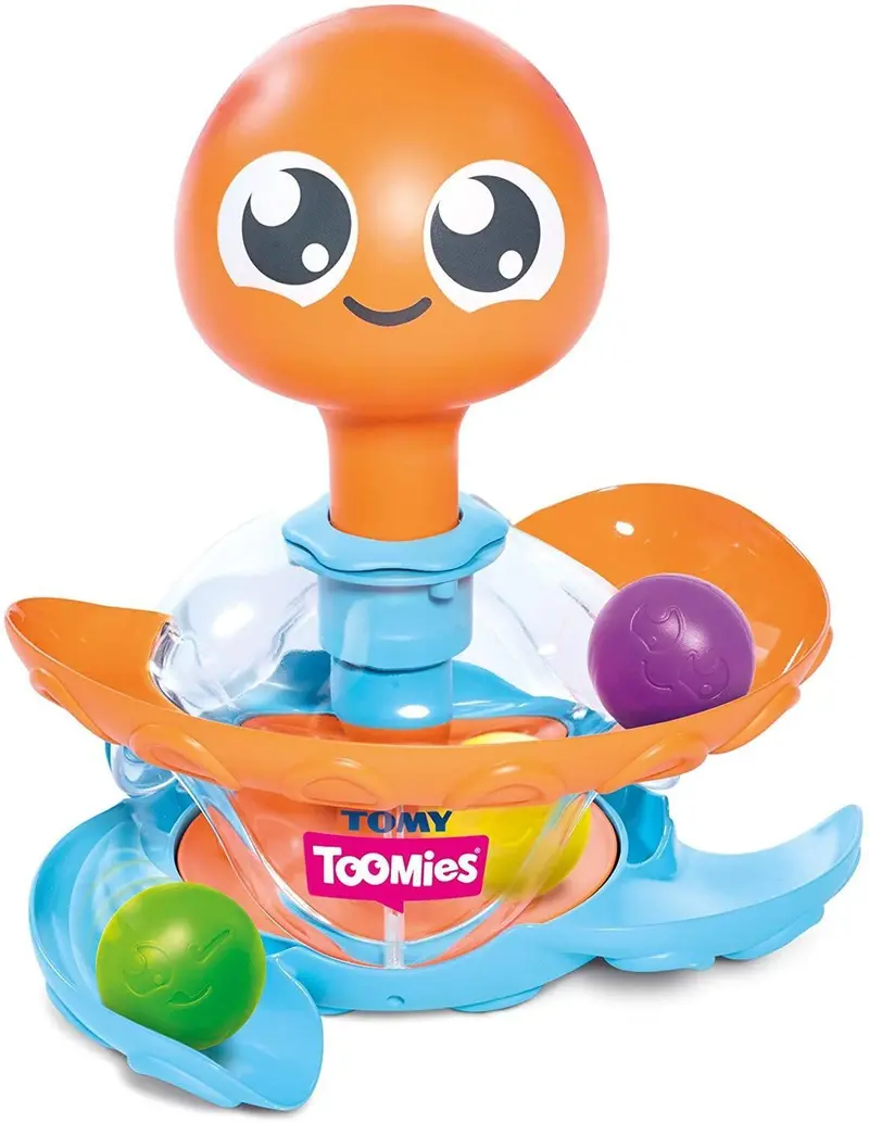 Tomy Toomies Octopus Ball – Soft Squeaky Infant Toy (E72722) 1