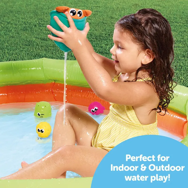 Tomy Toomies Seaside Splashers 4-In-1 Water Play Set – Bathtub Fun Kit 1