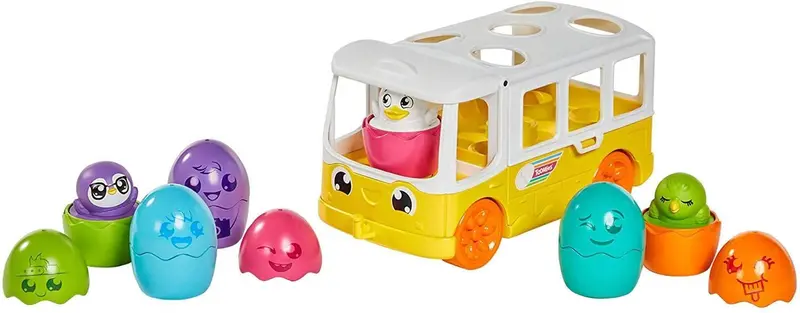 Toomies Tomy Hide & Squeak Egg Bus – Interactive Sound Toy 1