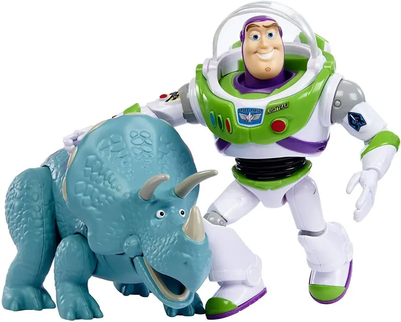 Toy Story Duo Figure Set – Buzz Lightyear & Trixie From Pixar Film 1