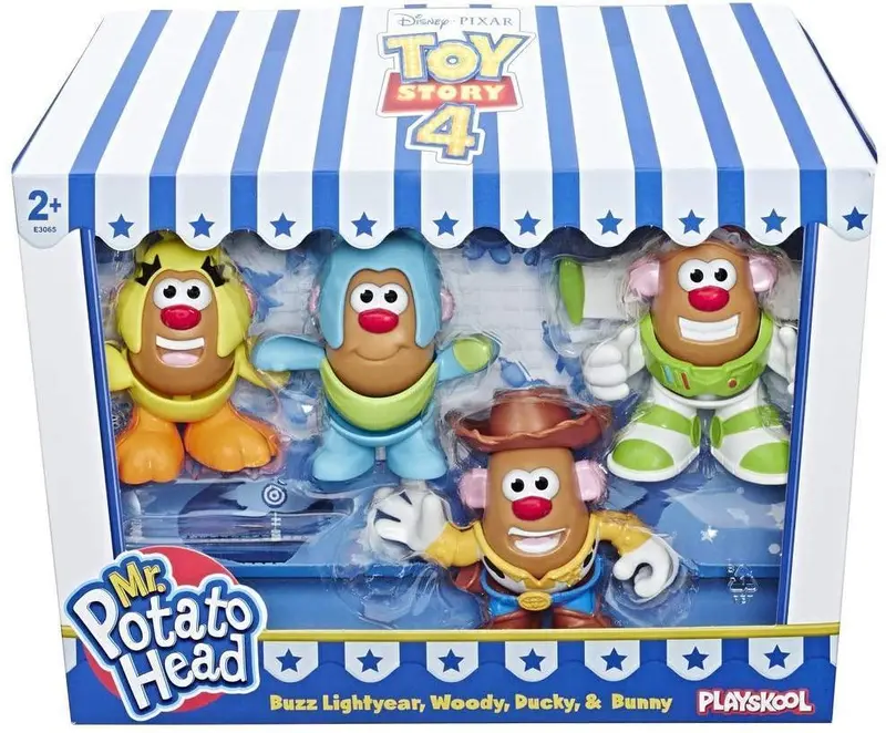 Toy Story Mr. Potato Head Mini 4-Pack: Buzz, Woody, Ducky & Bunny Figures 1