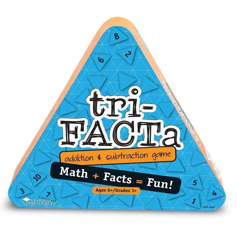 Tri-Facta! Addition & Subtraction Math Game By Learning Resources 1