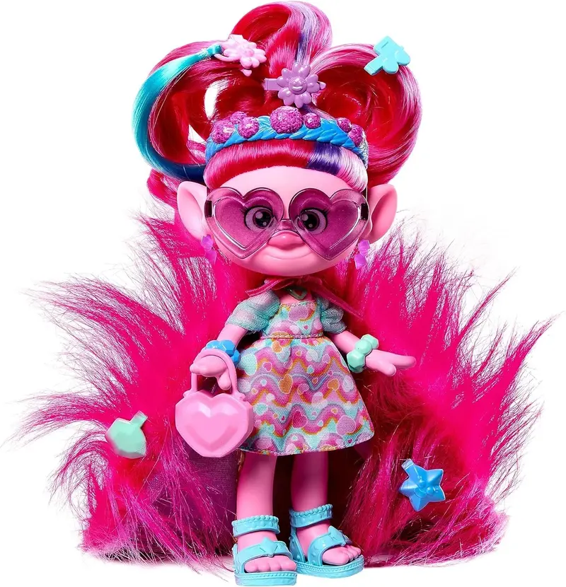Trolls Band Together Queen Poppy Doll – Magical Hair Transformation Feature 1