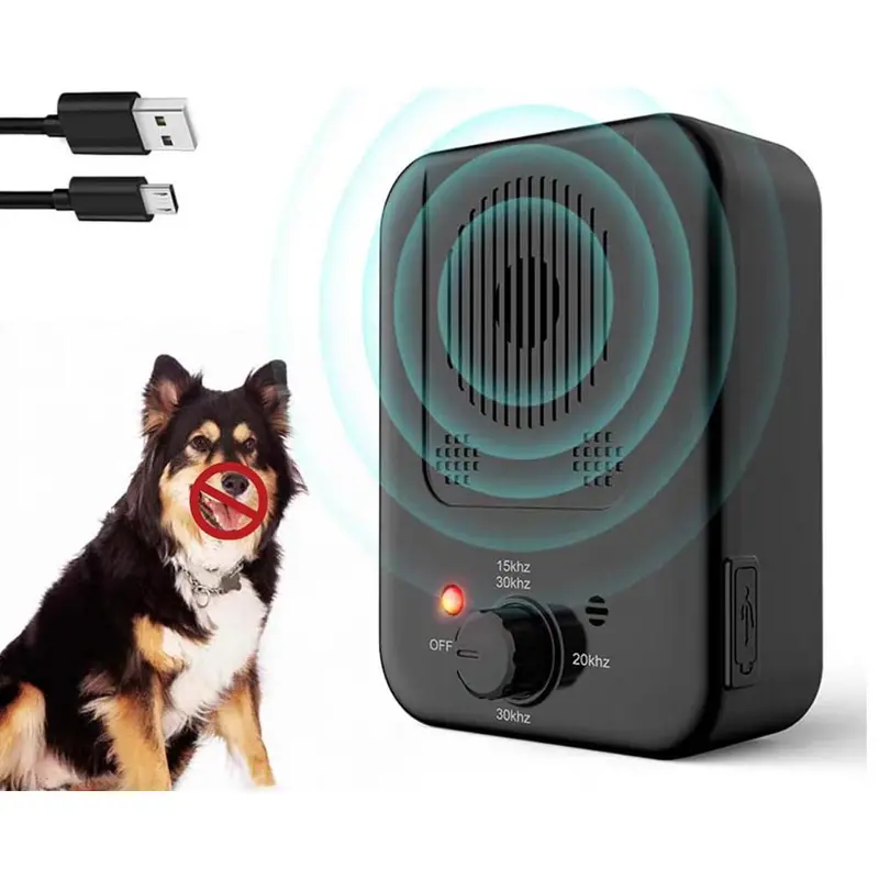 Ultrasonic Dog Barking Deterrent Device With Adjustable Settings 1
