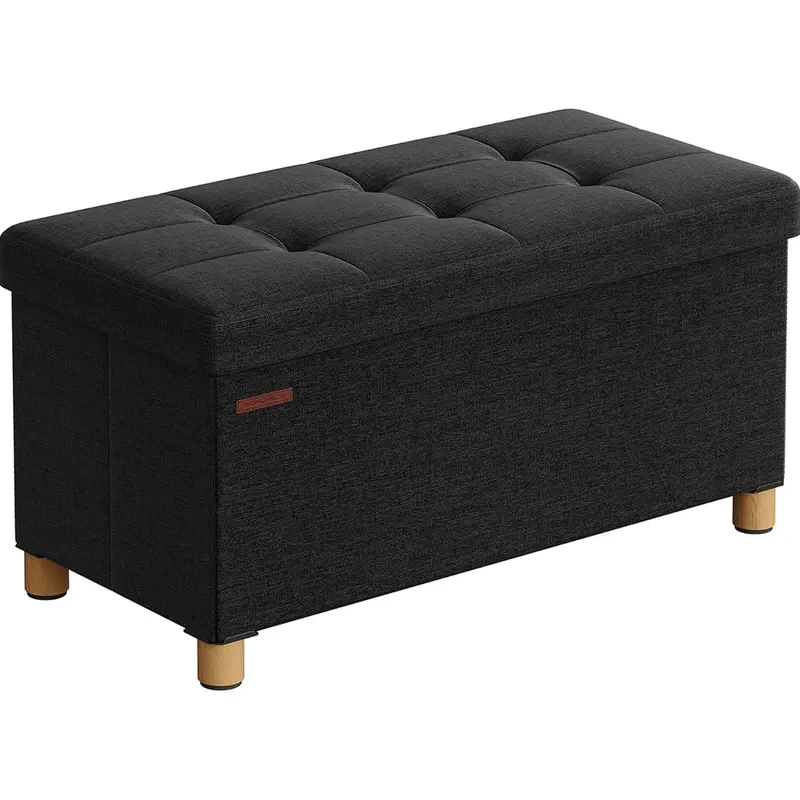 Upholstered Storage Ottoman With Lift-Top Lid 1