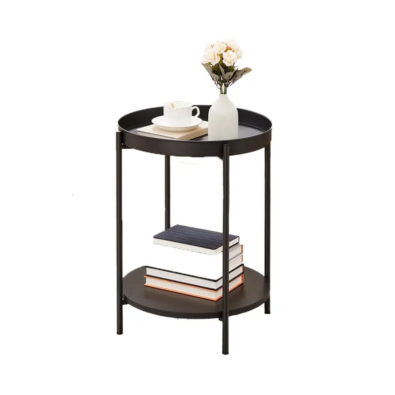 Vasagle Black Bedside Table Set – Pair Of Matching End Tables 1