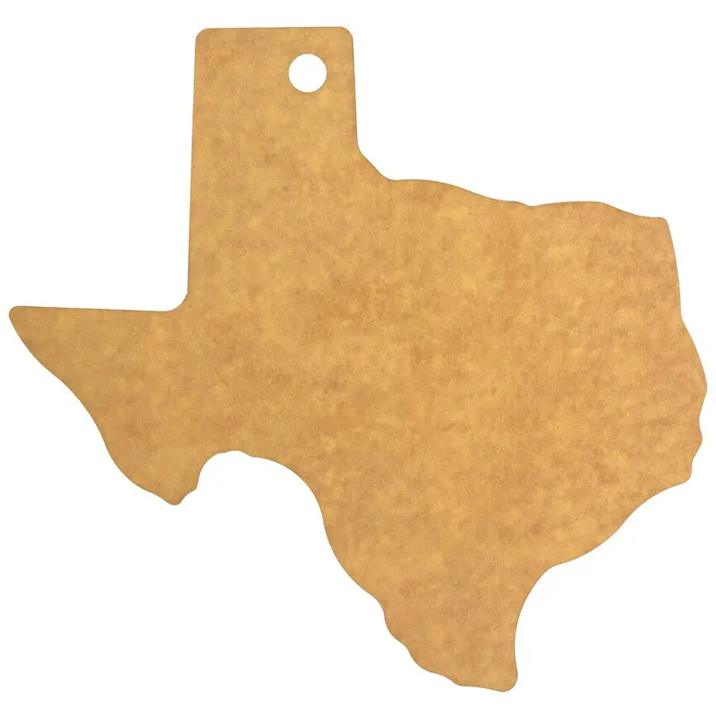 Vellum Texas-Shaped Serving Board – Durable Wood-Paper Composite (13.25" X 13") 1