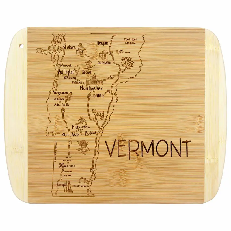 Vermont-Themed 11" X 8.75" Cutting Board – "A Slice Of Life" Collection 1