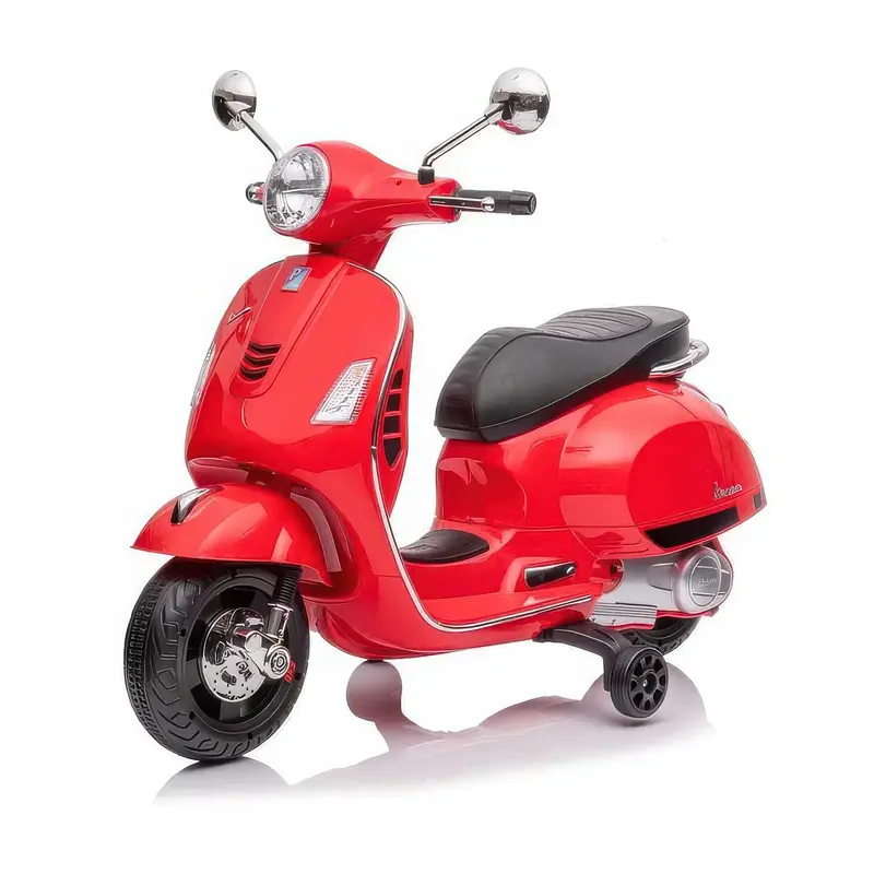 Vespa Gts Super Electric Ride-On Motorbike – 12V Battery, Red Finish 1