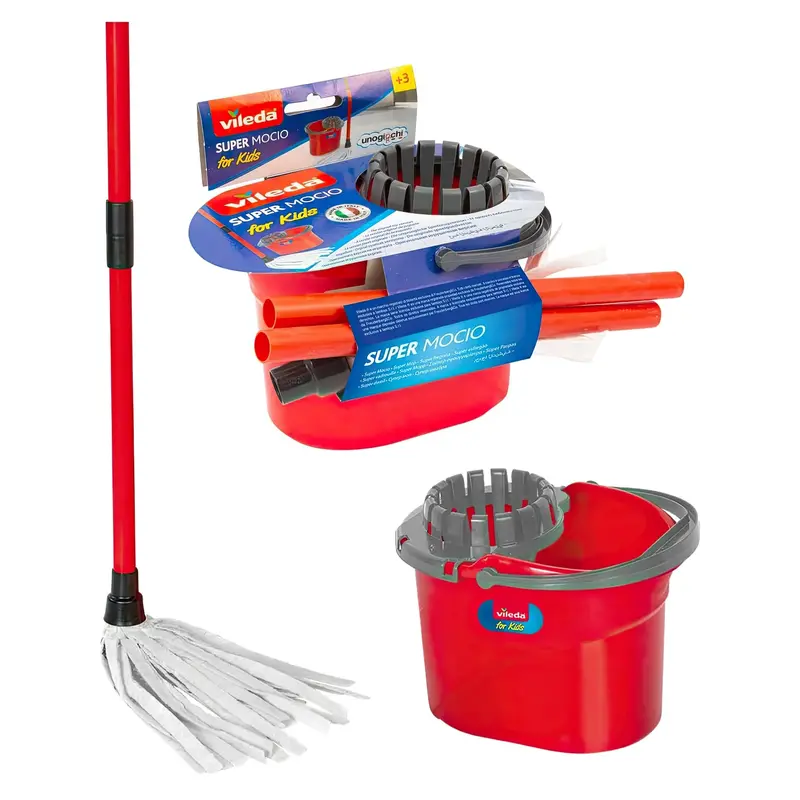 Vileda Red Microfiber Mop Cleaning Set 1