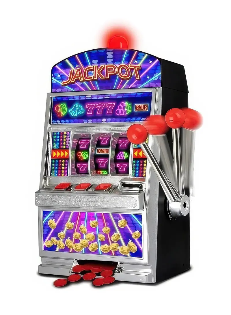 Vintage-Style Electronic Slot Machine – Led Reels And Bonus Sounds 1