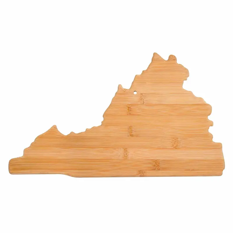 Virginia Dual-Purpose Cutting Board – 16.5" X 9.5" Butcher Block Style 1