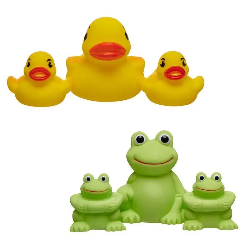 Vital Baby Splash Squirt & Splash Bath Set: Ducks And Frogs (3-Pack) 1