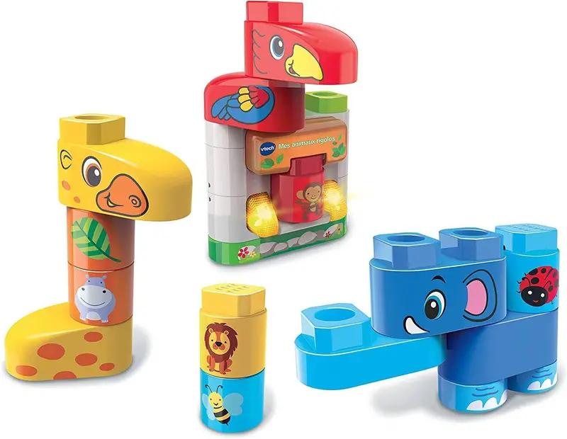 Vtech Bla Bla Blocks Savanna Animals Set – Greek Language Edition 1