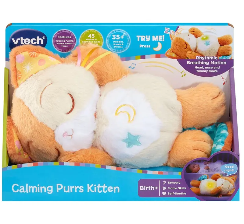 Vtech Calming Purrs Kitten Plush With Gentle Sounds 1