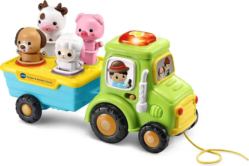 Vtech Shapes And Animals Tractor – Interactive Ride-On Toy With Learning Songs And Sounds 1