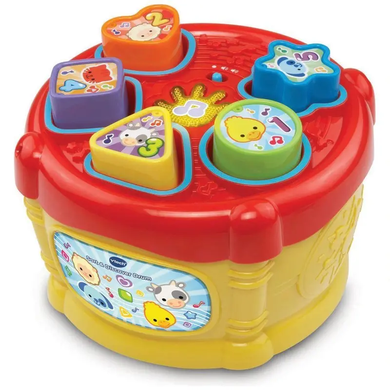 Vtech Sort & Discover Drum – Musical Learning Toy With Shape Sorting And Sound Effects 1