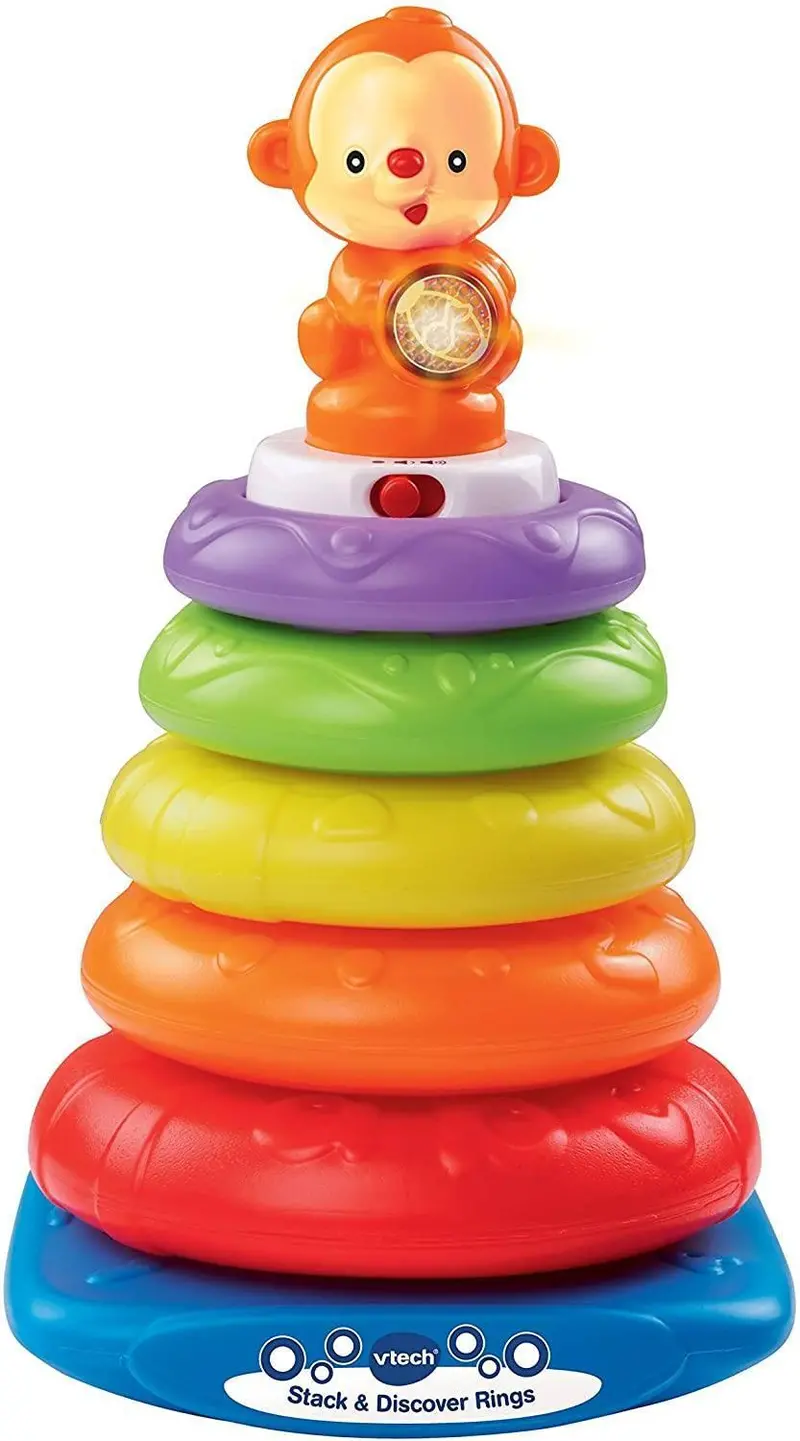 Vtech Stack & Discover Rings – Colorful Baby Toy For Fine Motor Skills And Early Learning 1