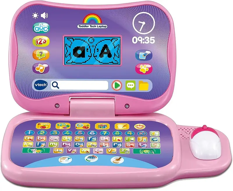 Vtech Toddler Tech Laptop – Pink Interactive Learning Tablet 1