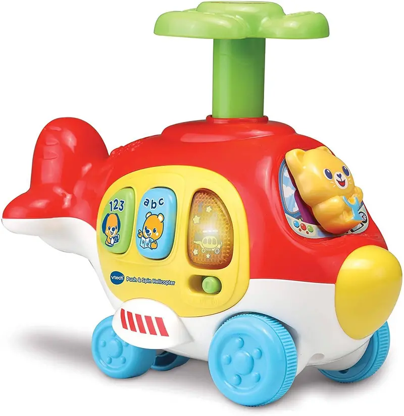 Vtech Toot-Toot Drivers Push-And-Spin Helicopter Toy 1
