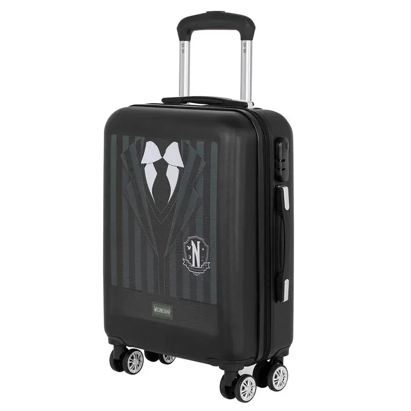 Wednesday Addams Abs Hard-Shell Carry-On Luggage – 55Cm Trolley Suitcase 1