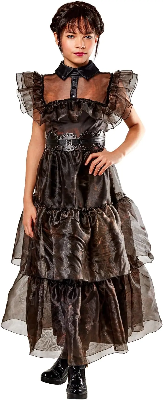 Wednesday Addams Deluxe Kids Dance Costume – Full-Outfit Ensemble 1