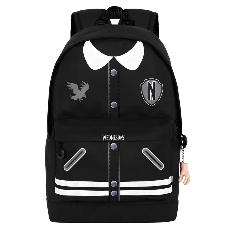 Wednesday Varsity School Backpack – 41Cm Stylish & Spacious Carryall 1