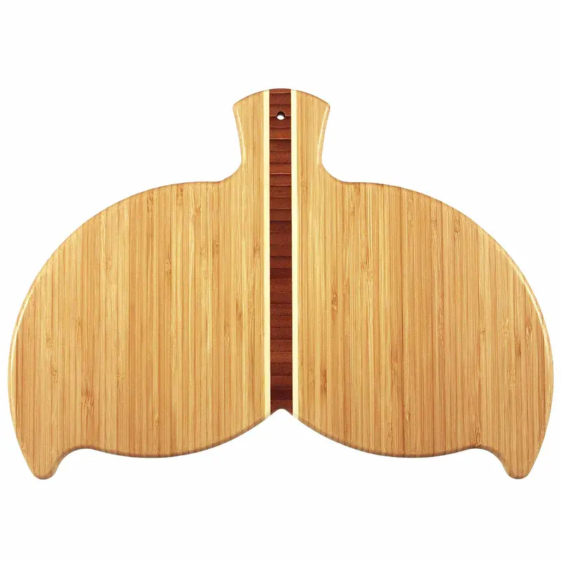 Whale Tail Artisan Cutting Board – 14.5" X 10.5" Hardwood 1