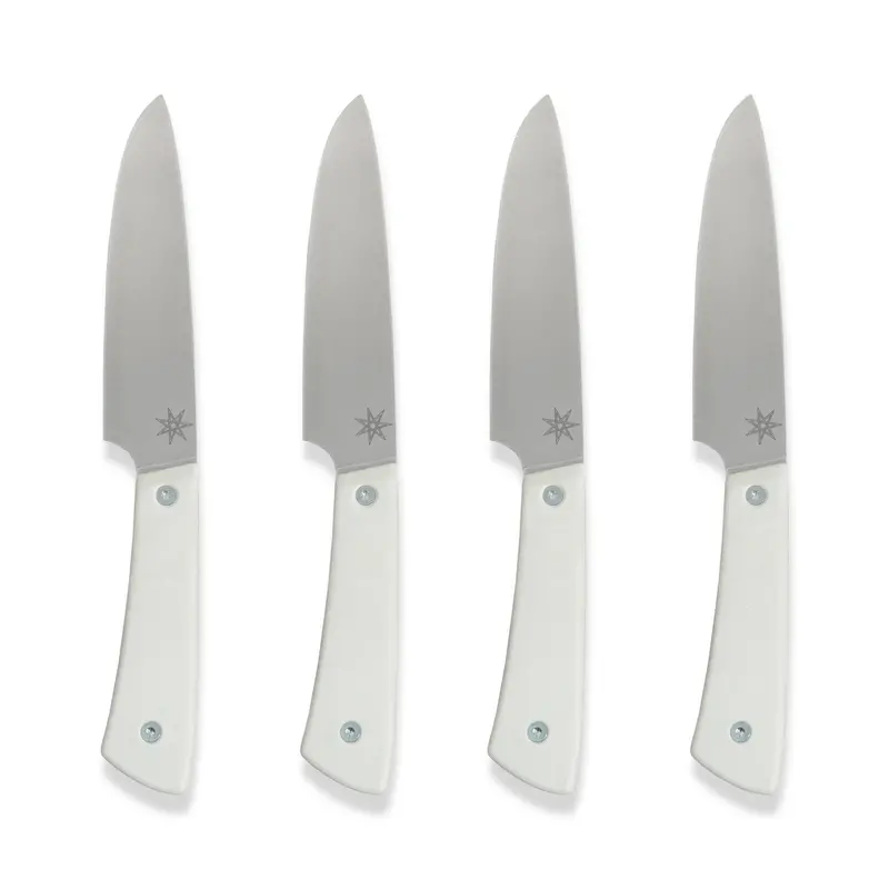 White G-10 Steak Knife Set – Culinary 2.0 1