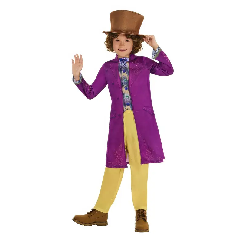 Willy Wonka Inspired Kids Costume – Medium Size – Whimsical Dress-Up Outfit 1