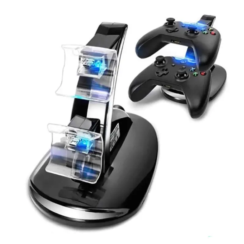 Xbox One Dual Controller Charging Station With Led Status Lights 1