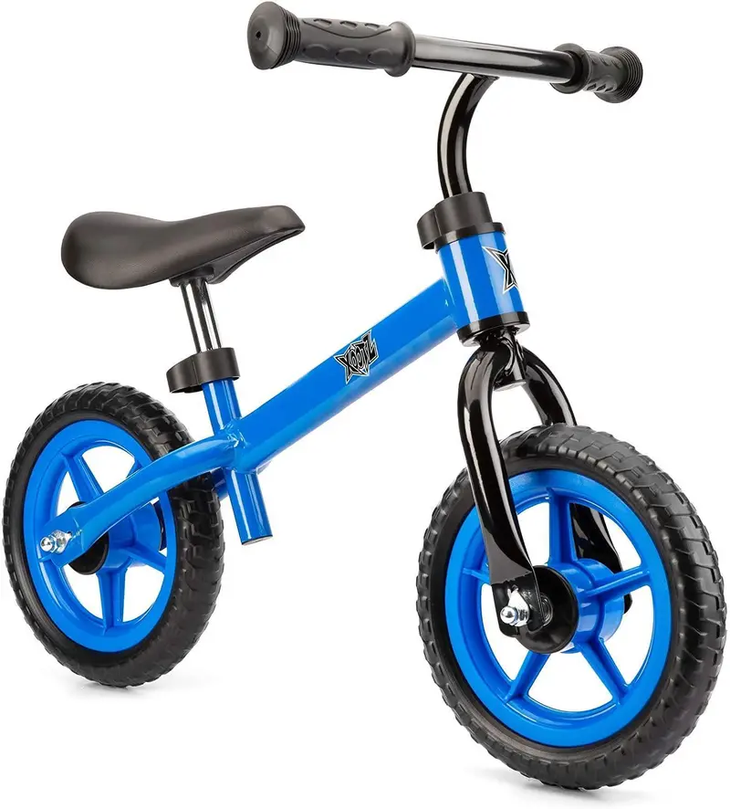 Xootz Blue Balance Bike For Kids – Low-Height Frame & Pneumatic Tires 1