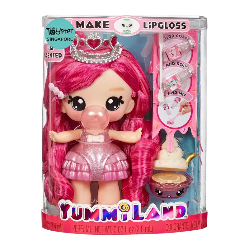 Yummiland Bianca Bubblegum Large Doll With Matching Lipgloss Pet 1