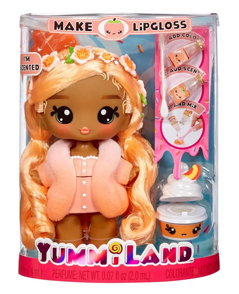 Yummiland Large-Scale Lipgloss Doll & Pet Set – Piper Peach Edition 1