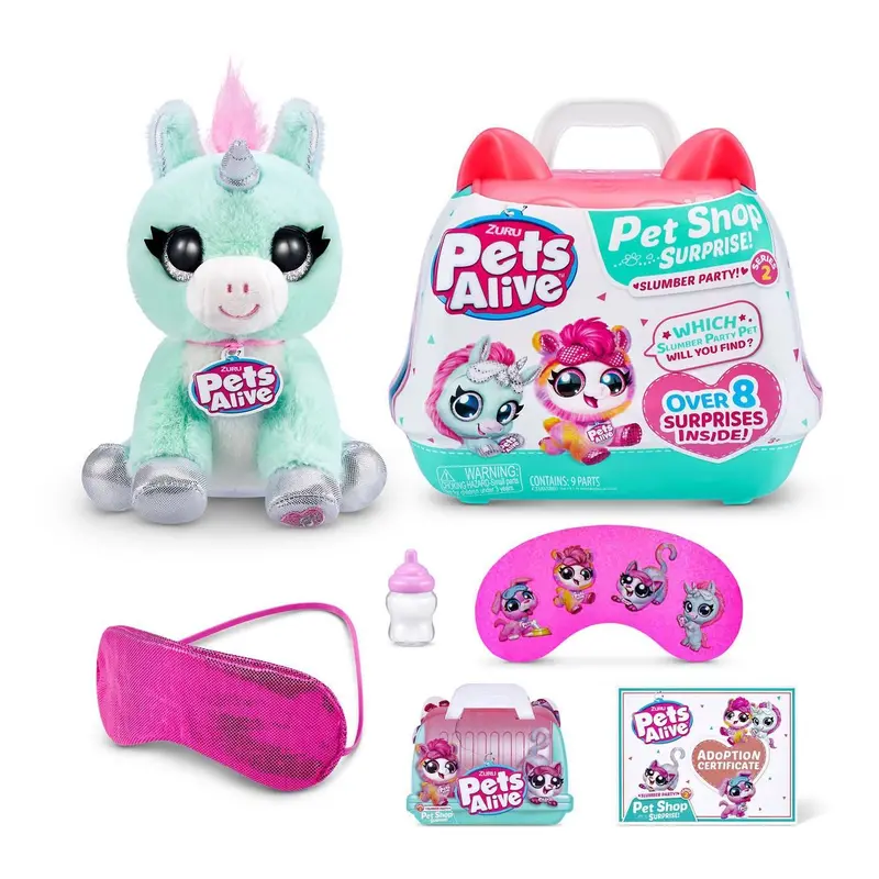 Zuru Pets Alive Pet Shop Surprise Slumber Party – Themed Collectible Playset 1